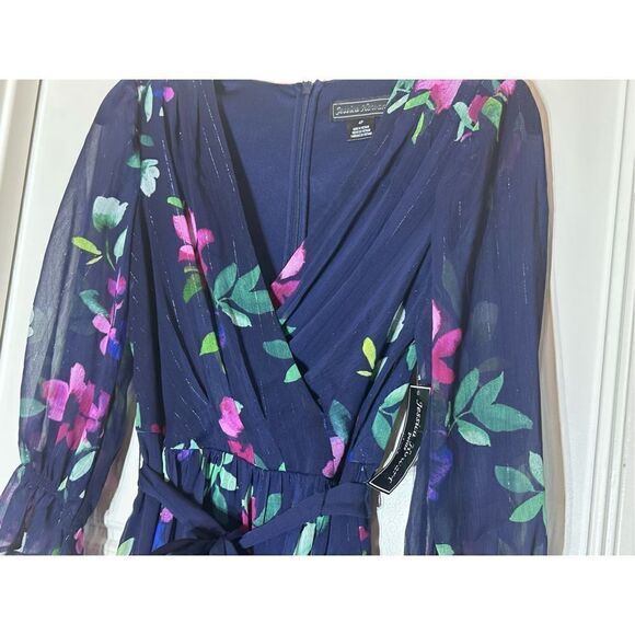 Jessica Howard Size 4p black with multi color floral design. - Picture 6 of 9